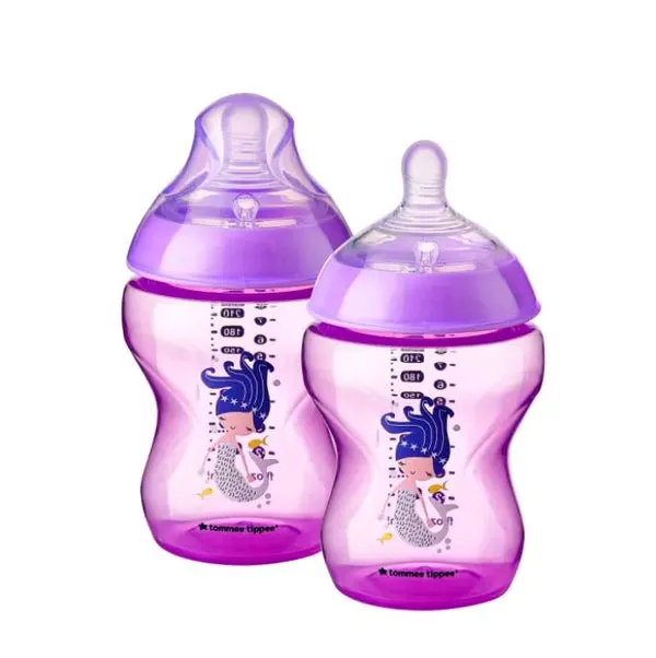 2-PK Bottle Purple Tommee Tippee 260ML/9OZ