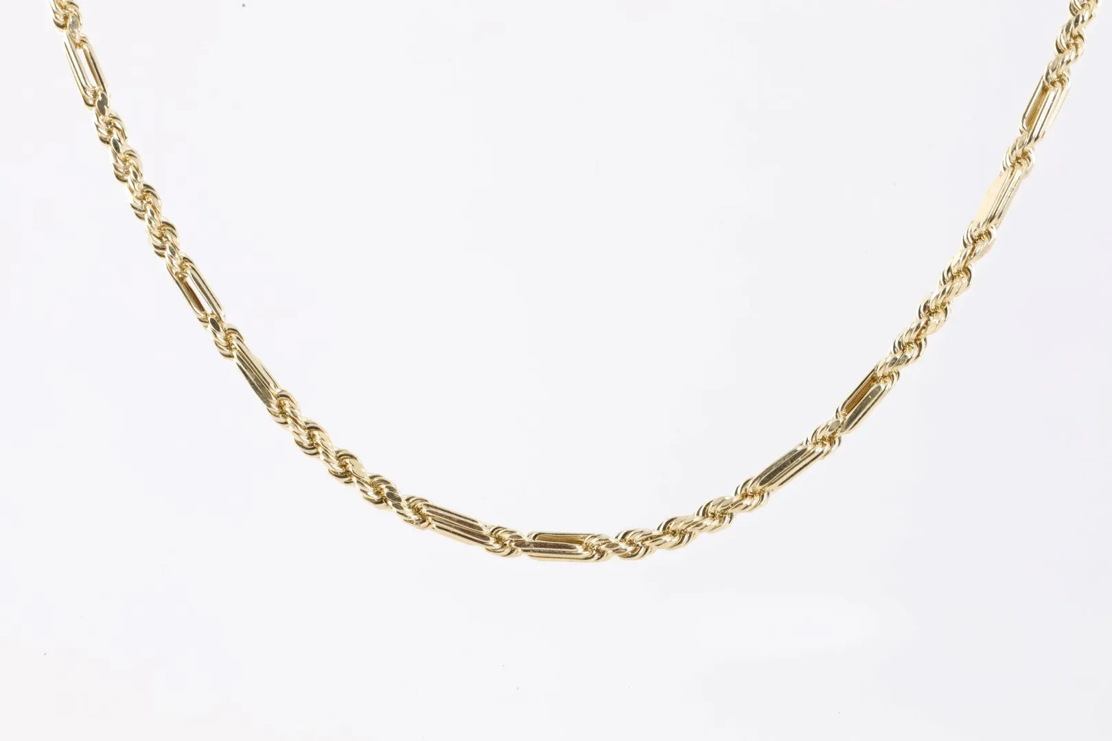 30" 14k Yellow Gold Station Rope Chain (9.61g.)