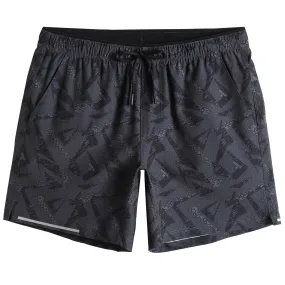 6 Inch Grey Black Running Workout Shorts