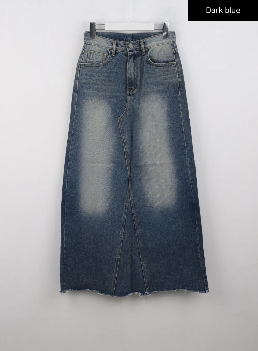 A-Line Maxi Denim Skirt CD301