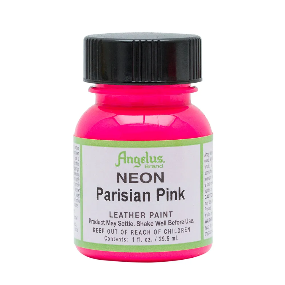 Angelus Neon Parisian Pink Leather Paint 086