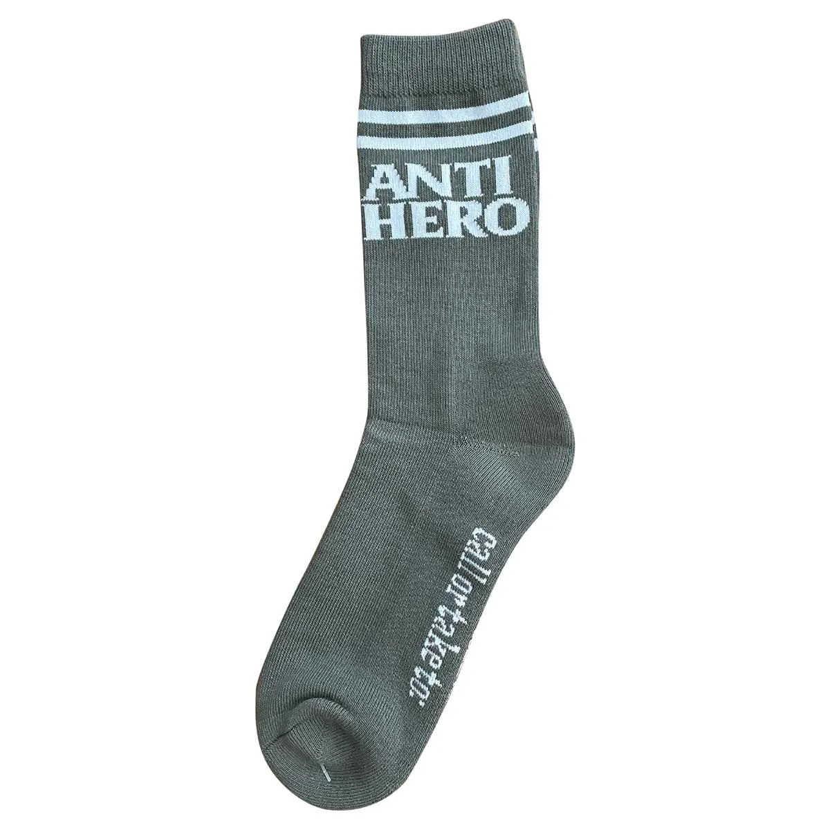 Anti Hero - Black Hero If Found Socks Grey/White