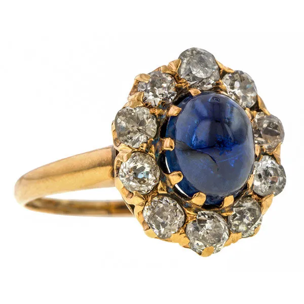 Antique Sapphire & Diamond Ring