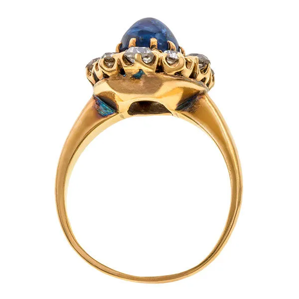 Antique Sapphire & Diamond Ring