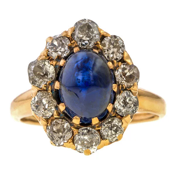 Antique Sapphire & Diamond Ring