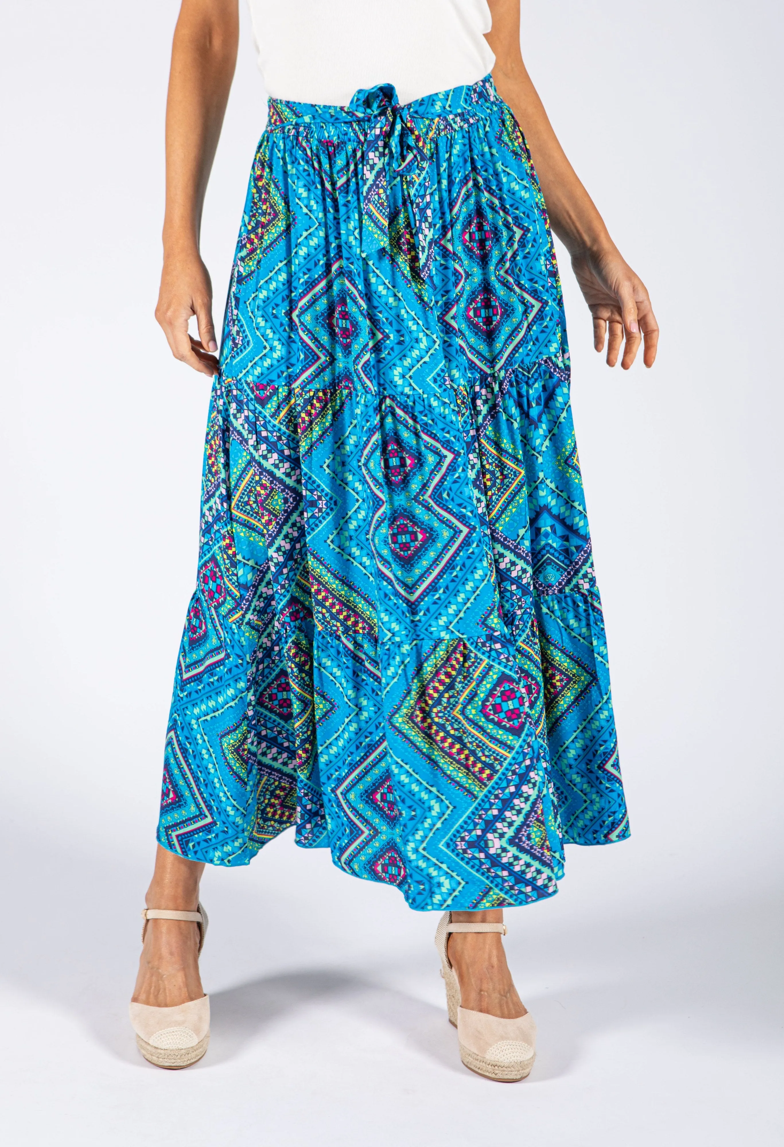 Aztec Print Skirt