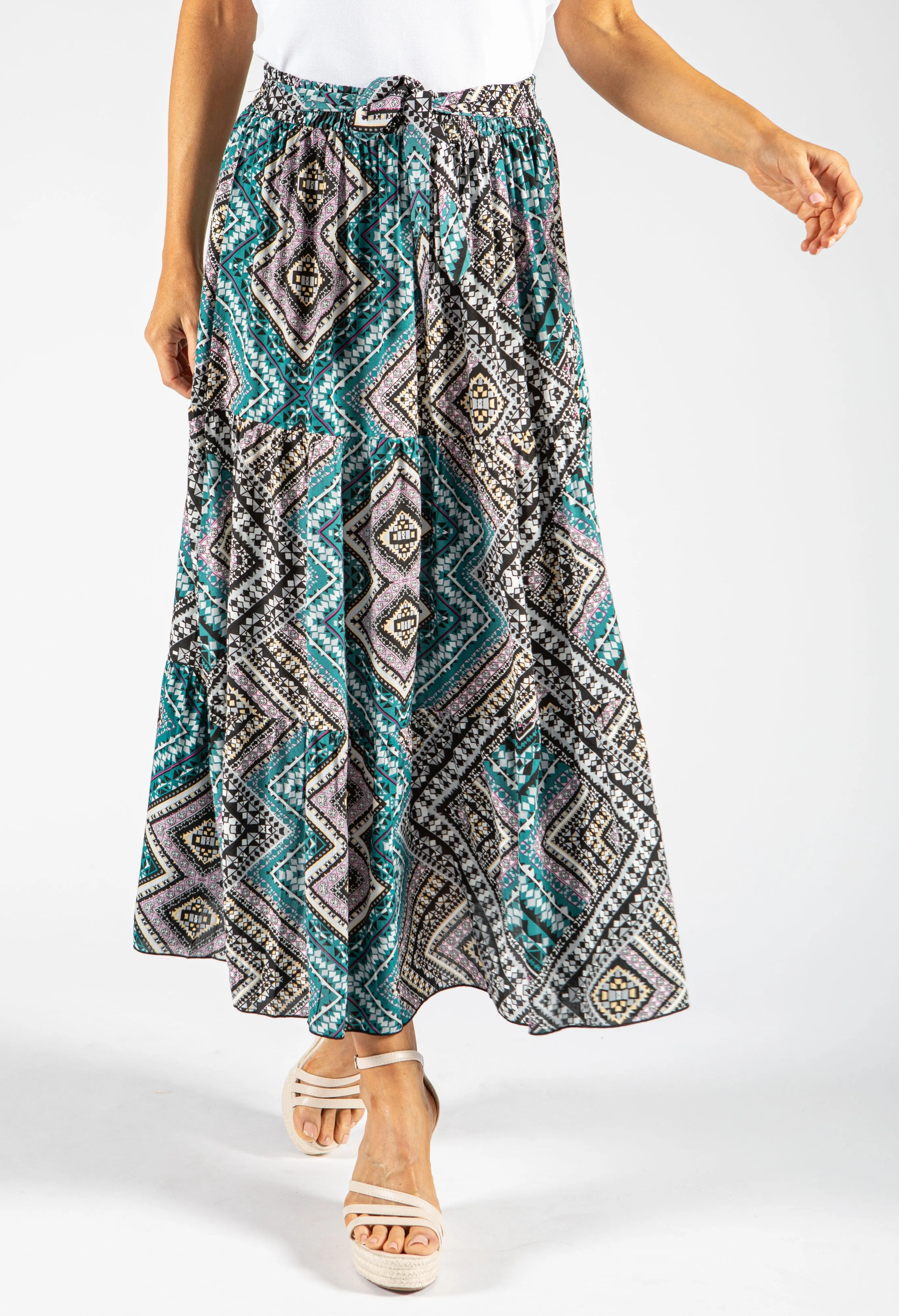 Aztec Print Skirt