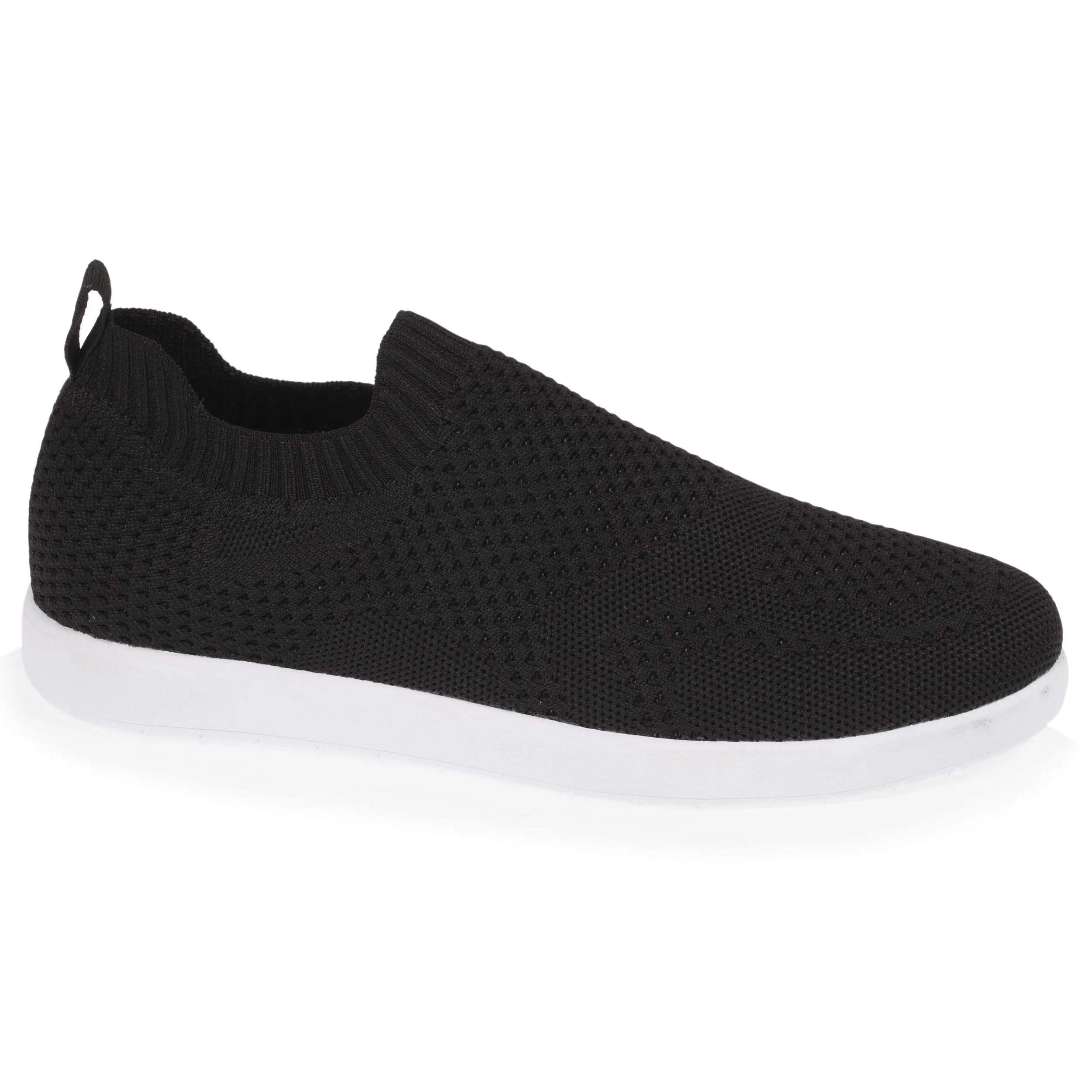 Baskets Confort Femme Slip-on Noir