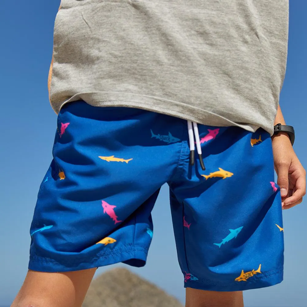 Boys Shark Swim Trunks