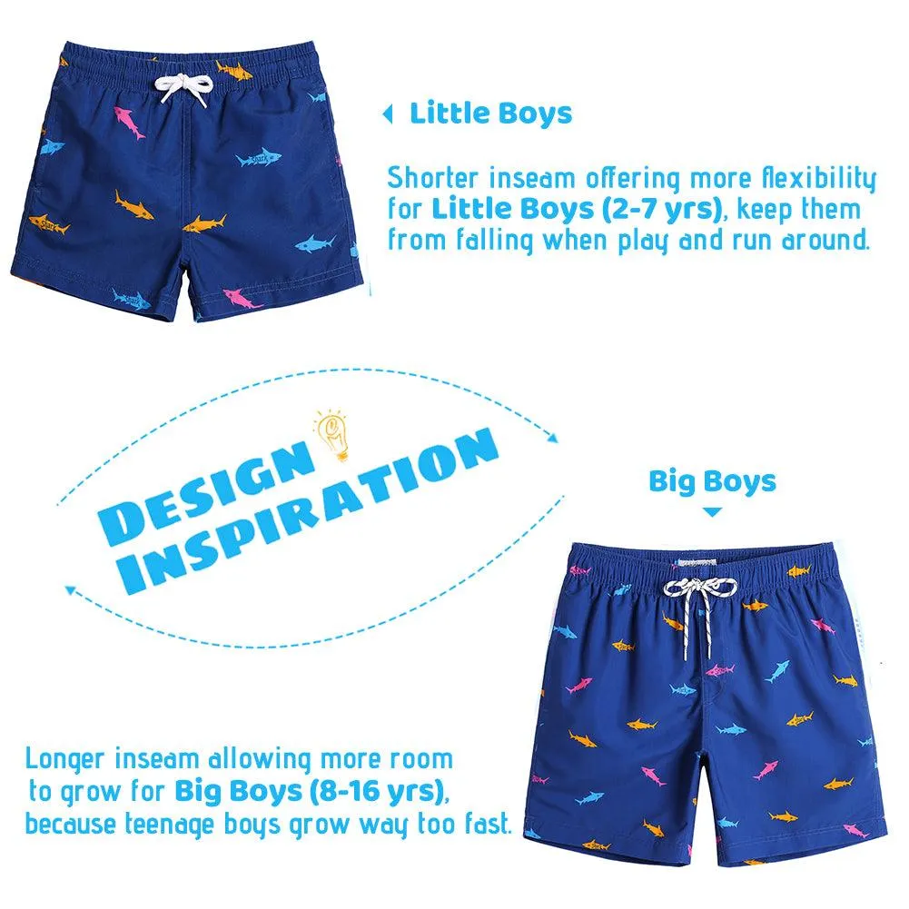 Boys Shark Swim Trunks