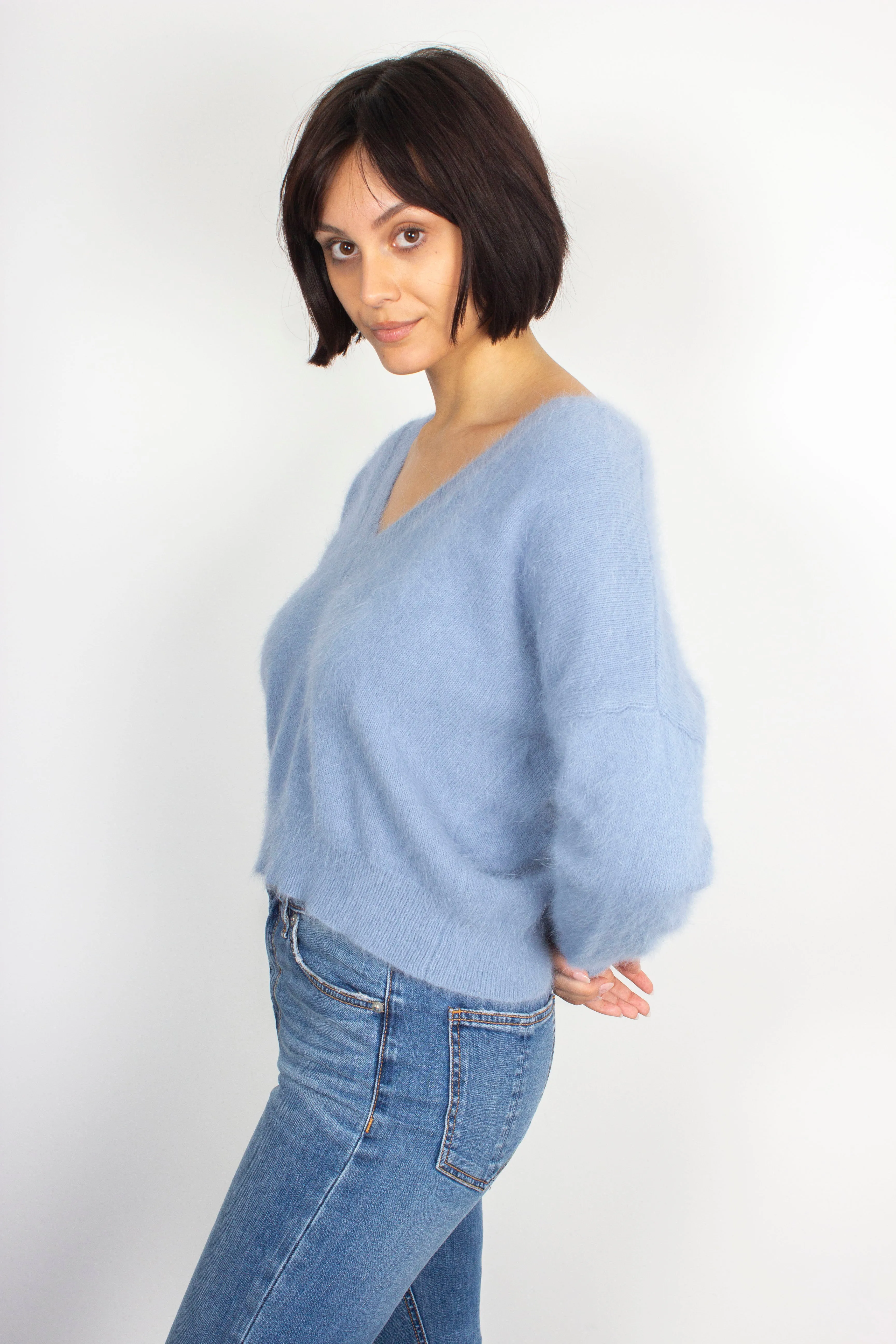 BR Datev Angora Knit in Chambray