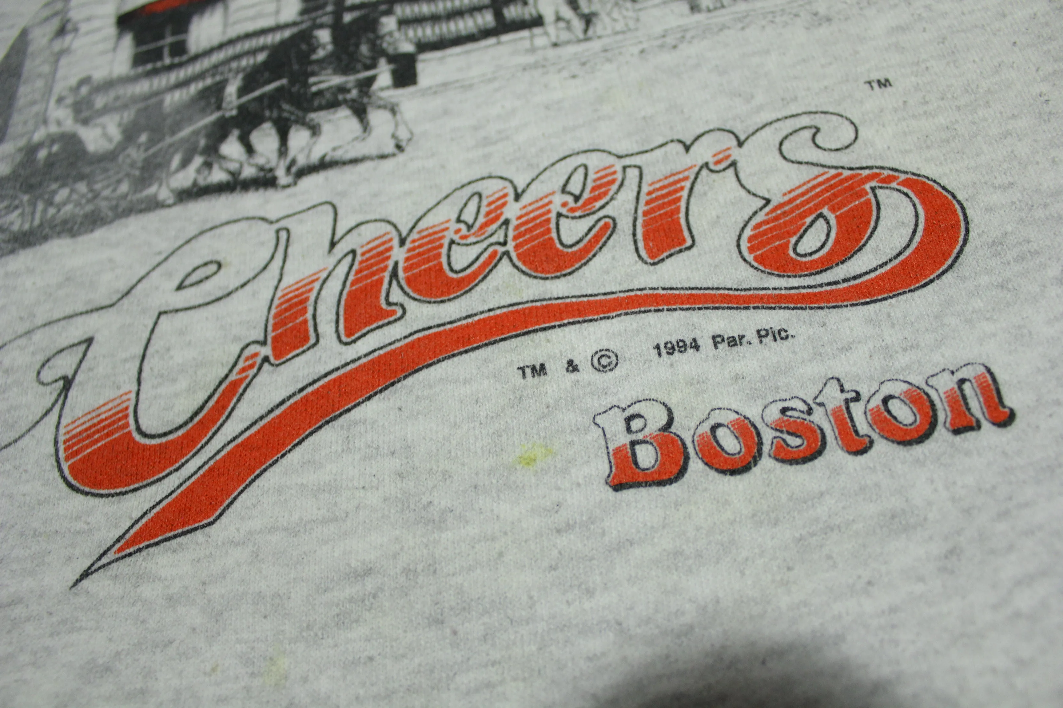 Cheers Boston 1994 Vintage 90's Lee Movie Promo Ted Danson Crewneck Sweatshirt