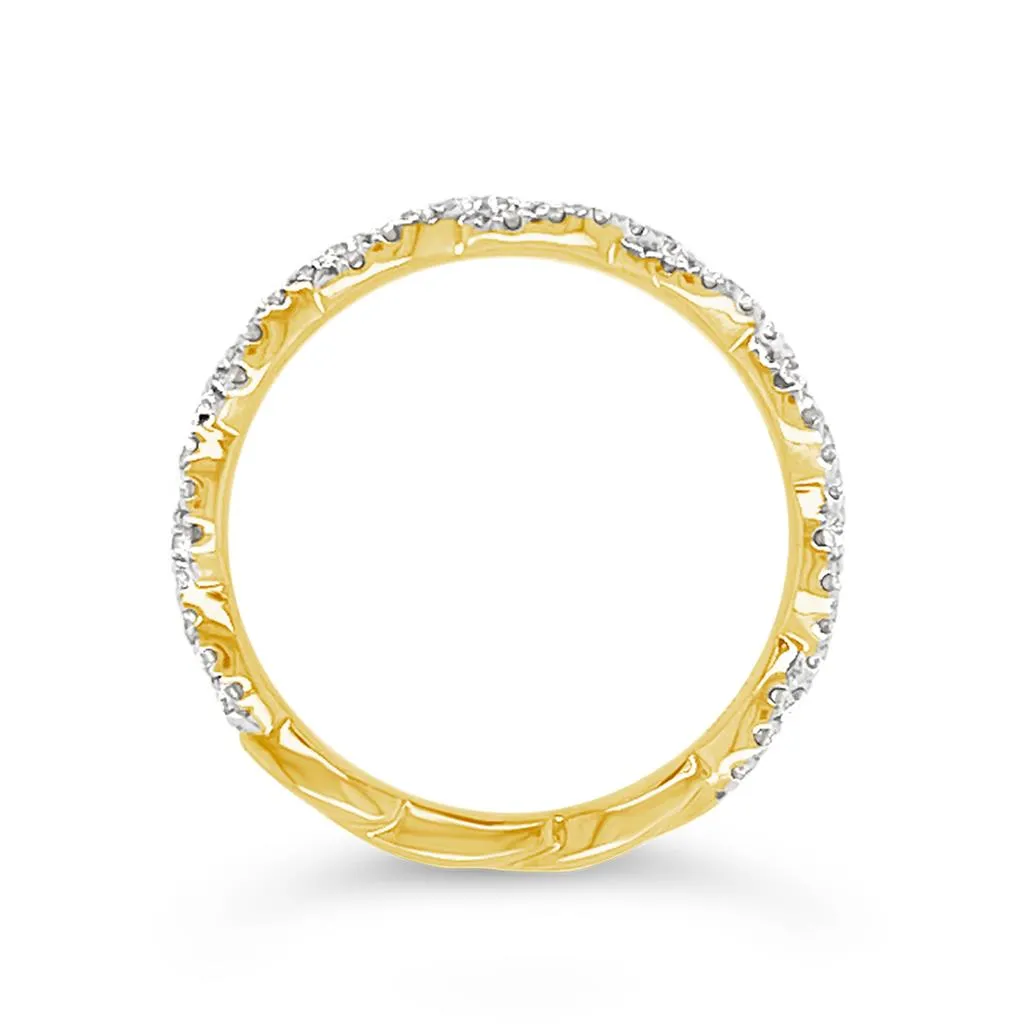 Clara by Martin Binder Diamond Twist Stacking Band (0.38 ct. tw.)