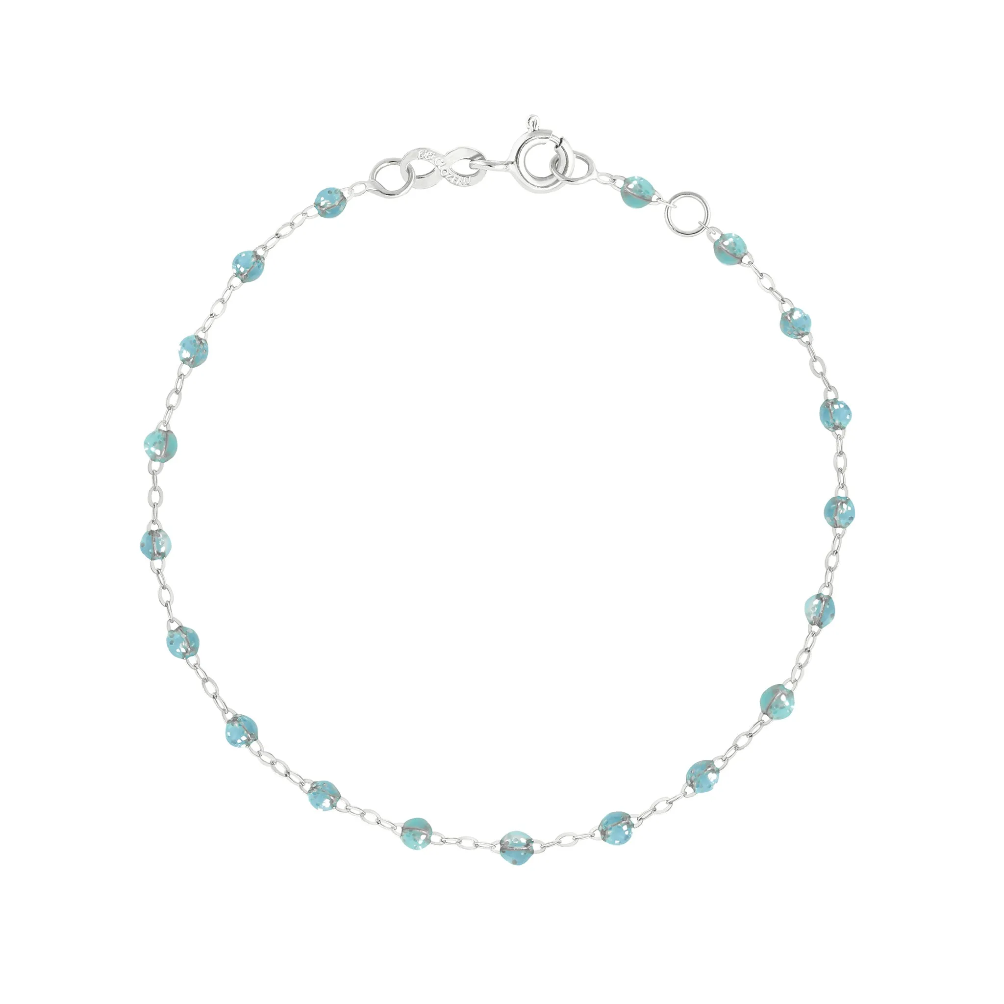 Classic Gigi Aqua bracelet, White Gold, 6.7"