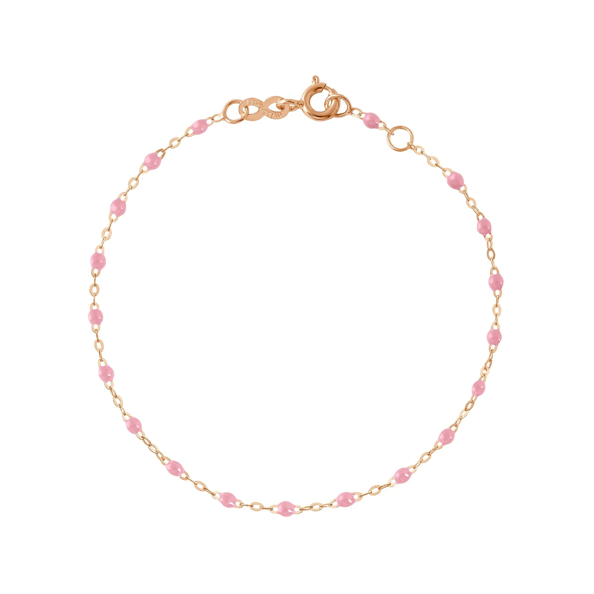 Classic Gigi Fuchsia bracelet, Yellow Gold, 7.5"