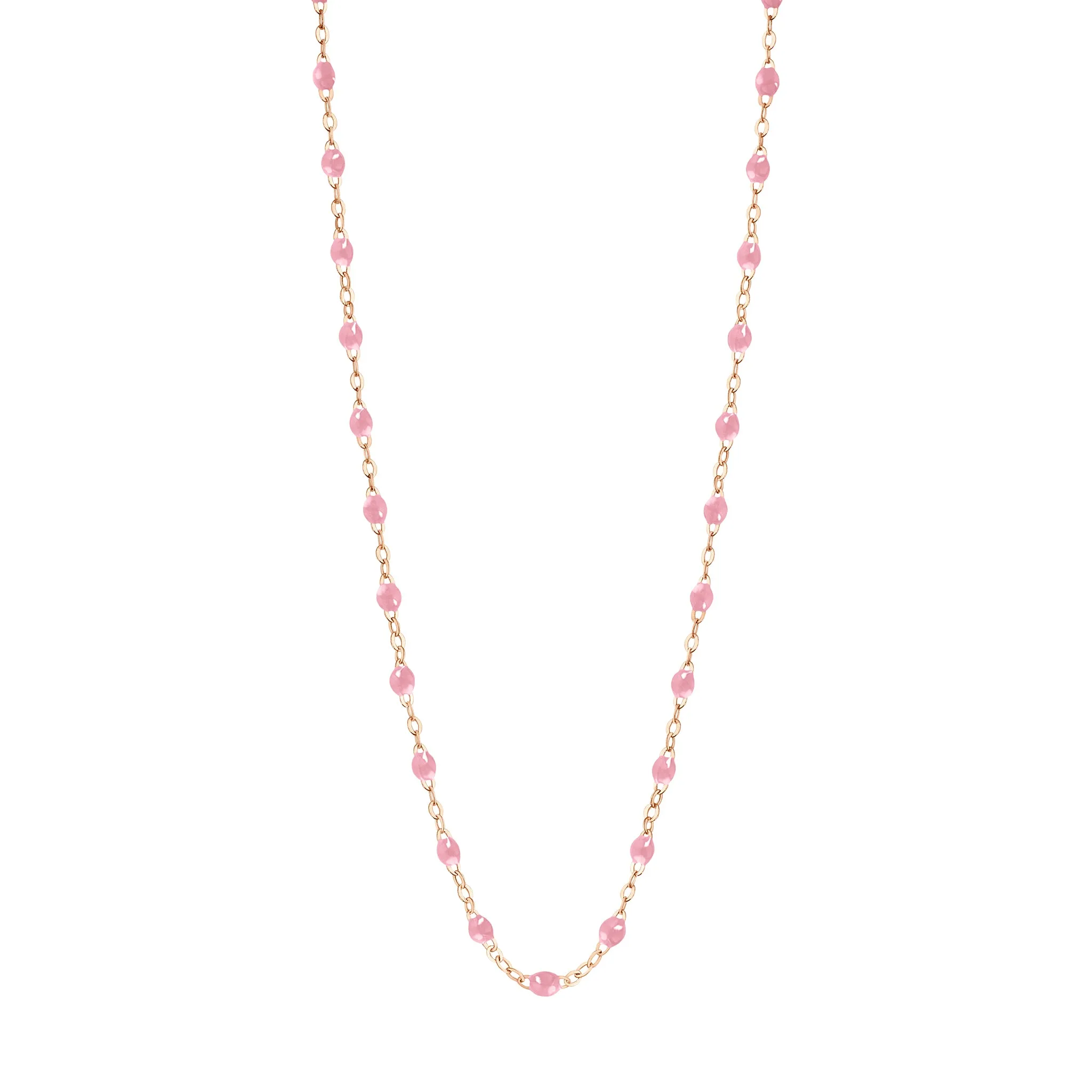 Classic Gigi Fuchsia necklace, Rose Gold, 17.7"