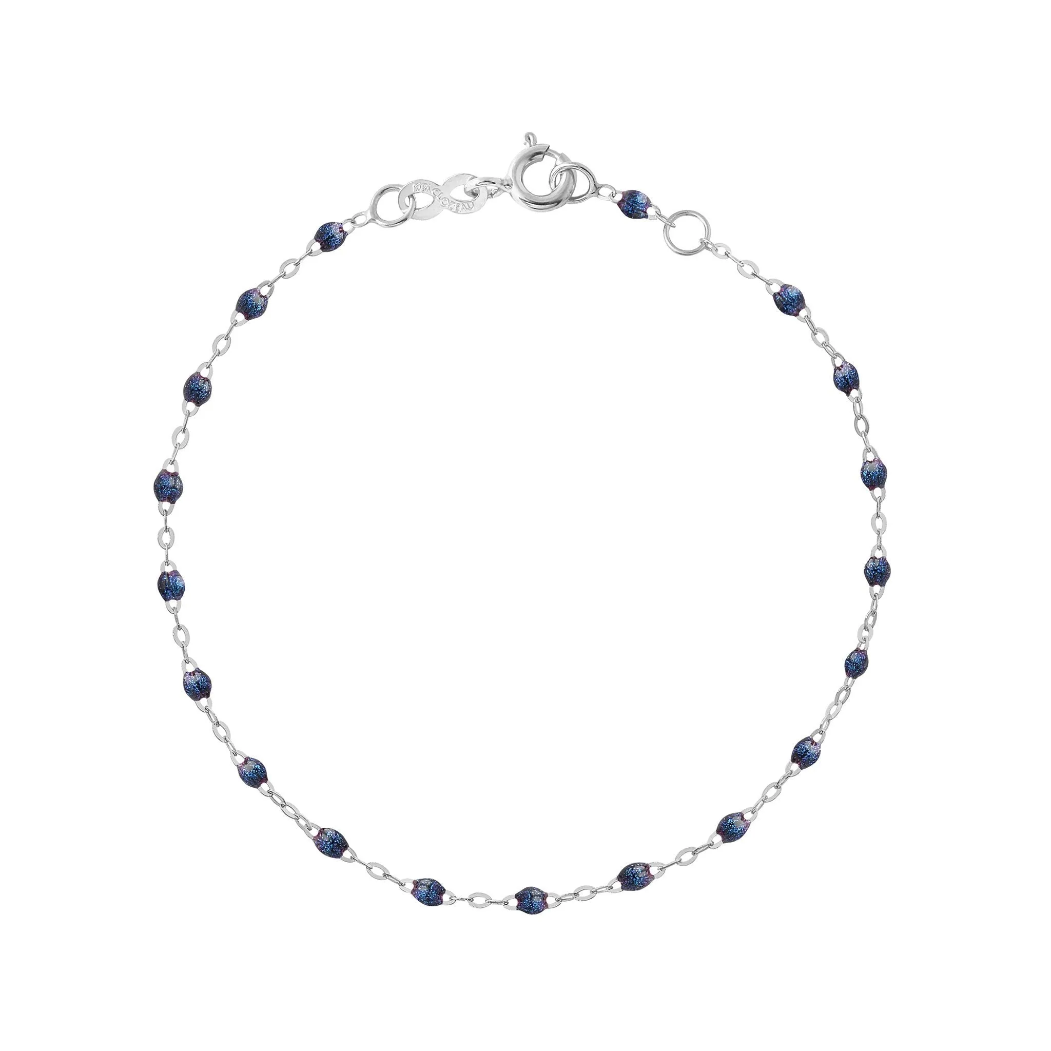 Classic Gigi Midnight bracelet, White Gold, 7.5"