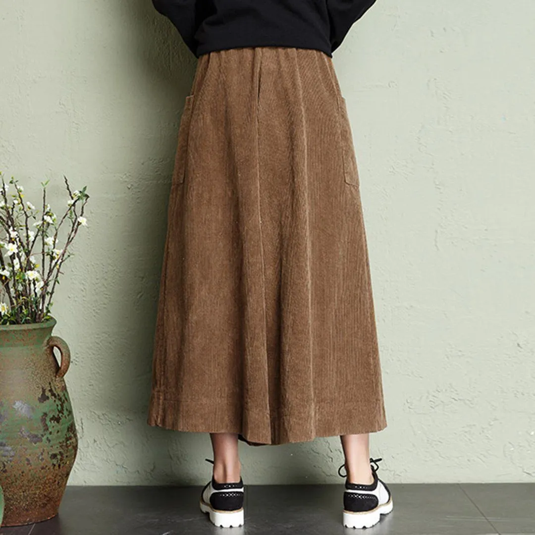 Corduroy Wide Leg Pants