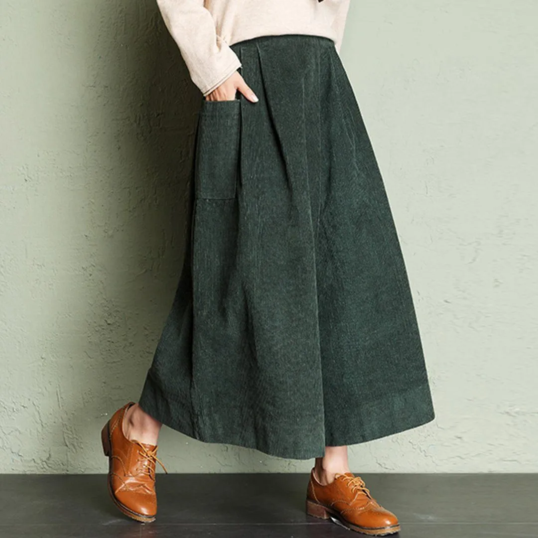 Corduroy Wide Leg Pants