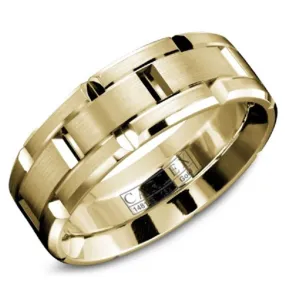 CrownRing Carlex Yellow Gold 7.5mm Wedding Band