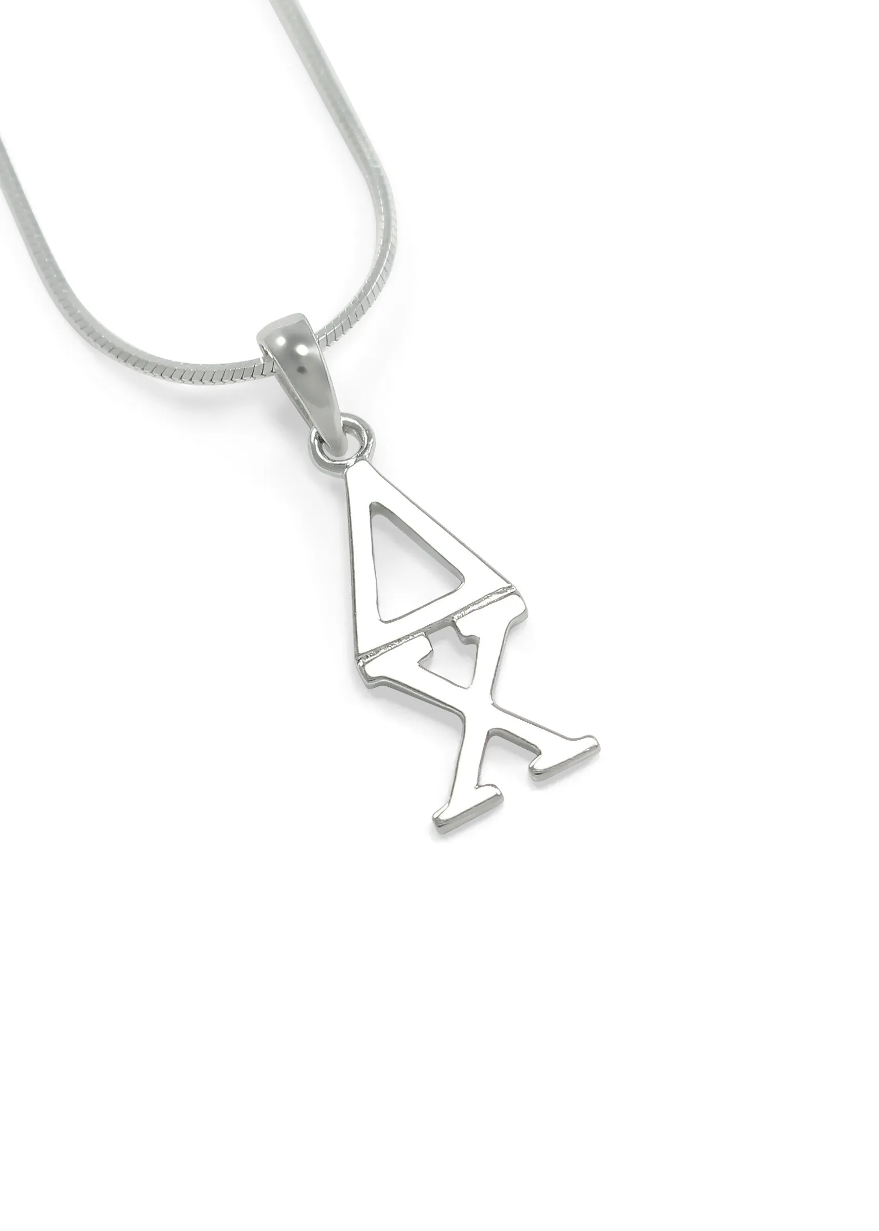 Delta Chi Classic Sterling Silver Lavaliere Pendant