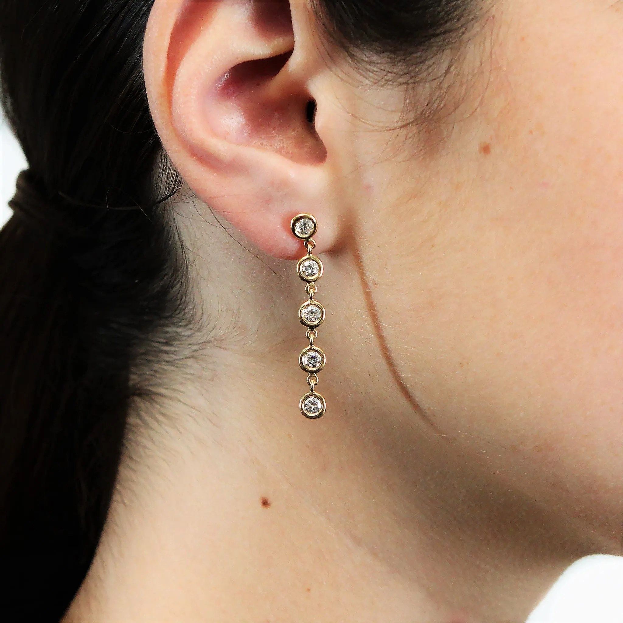 Diamond Drop Earrings