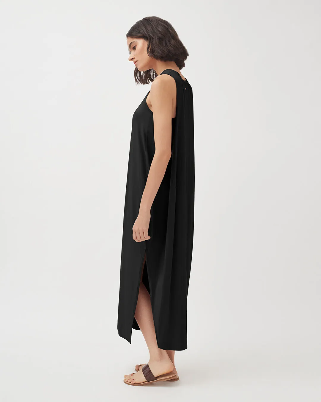 Drape-Back Dress