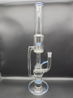 Dual Slitted UV Inline Space Staff Recycler - Fire Within Glass