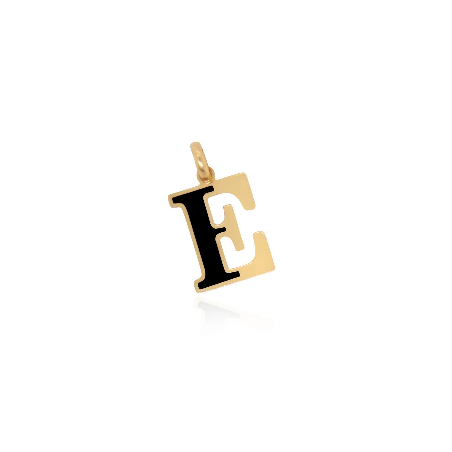 E Initial Gemstone Charm