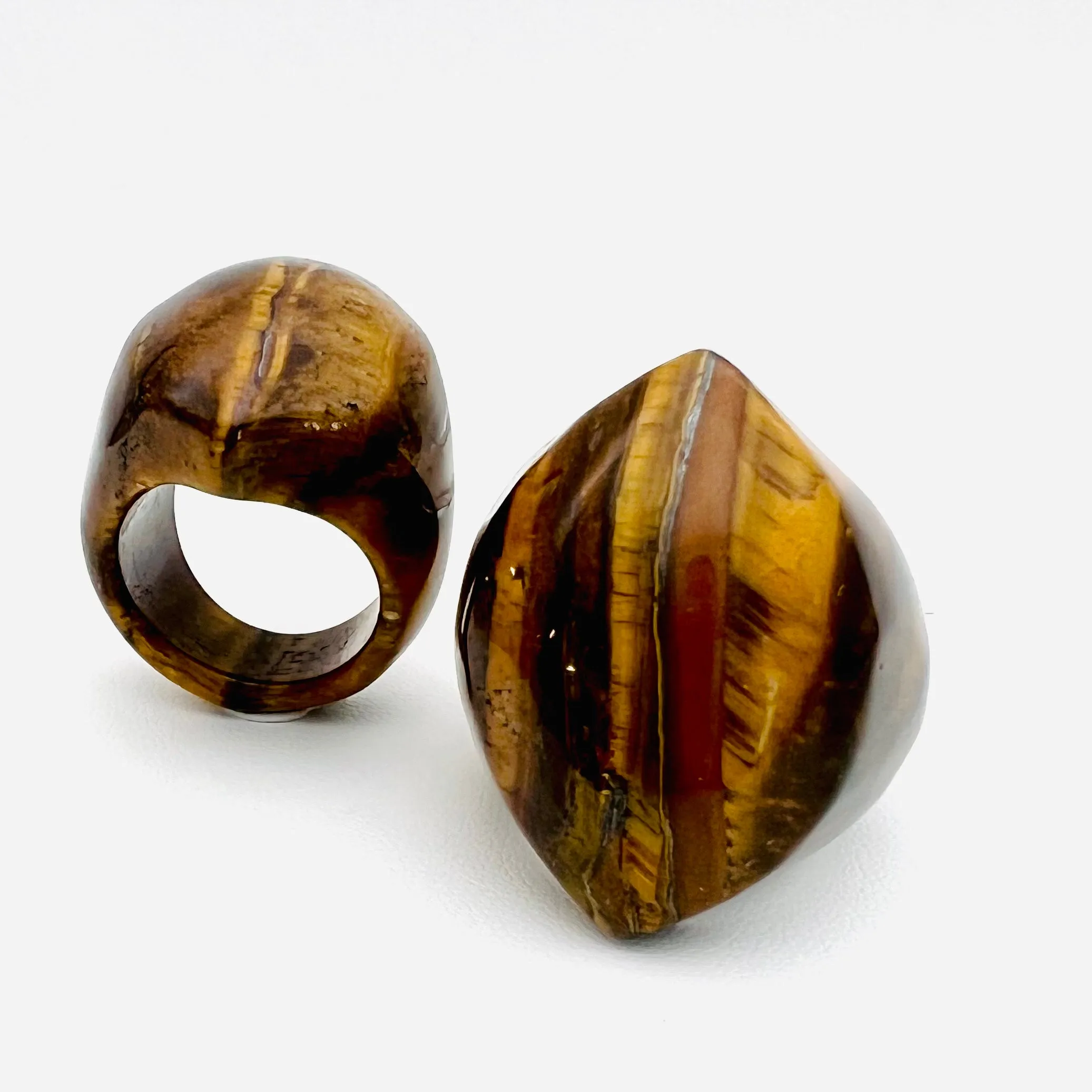 GemFire - Tiger's Eye Navette Ring