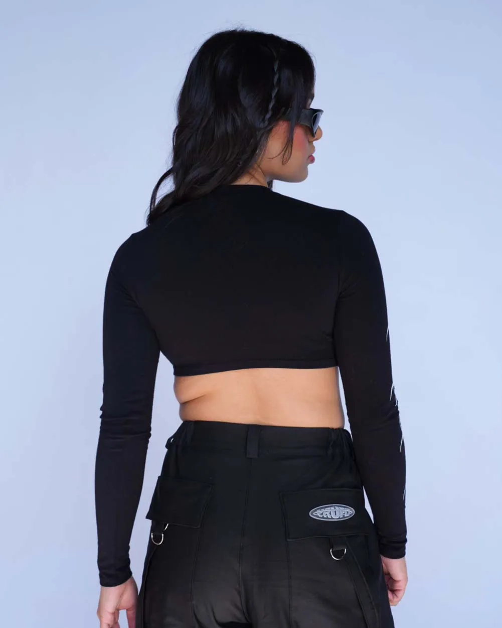 Hardstyle Hottie Long Sleeve Crop Top