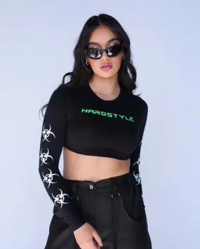 Hardstyle Hottie Long Sleeve Crop Top