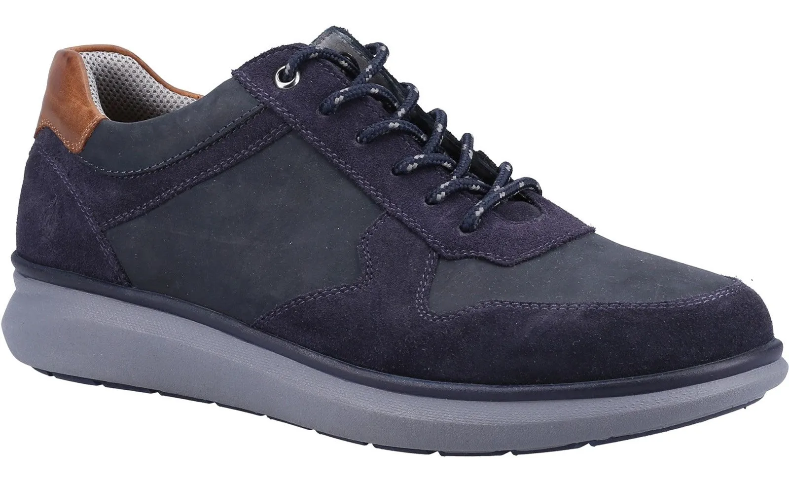 Hush Puppies Braxton Mens Leather Lace Up Trainer