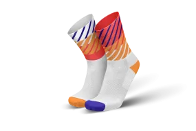 INCYLENCE Running Diagonals Orange Inferno Long Sock