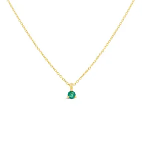 Irisa by Martin Binder Tiny Emerald Birthstone Charm Pendant