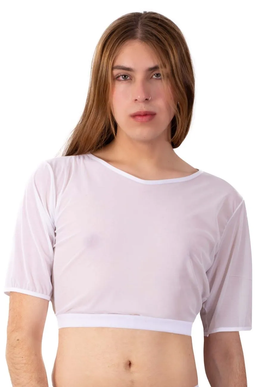 JCSTK - PLURAL PL009 Non-binary Underwear Crop Top White