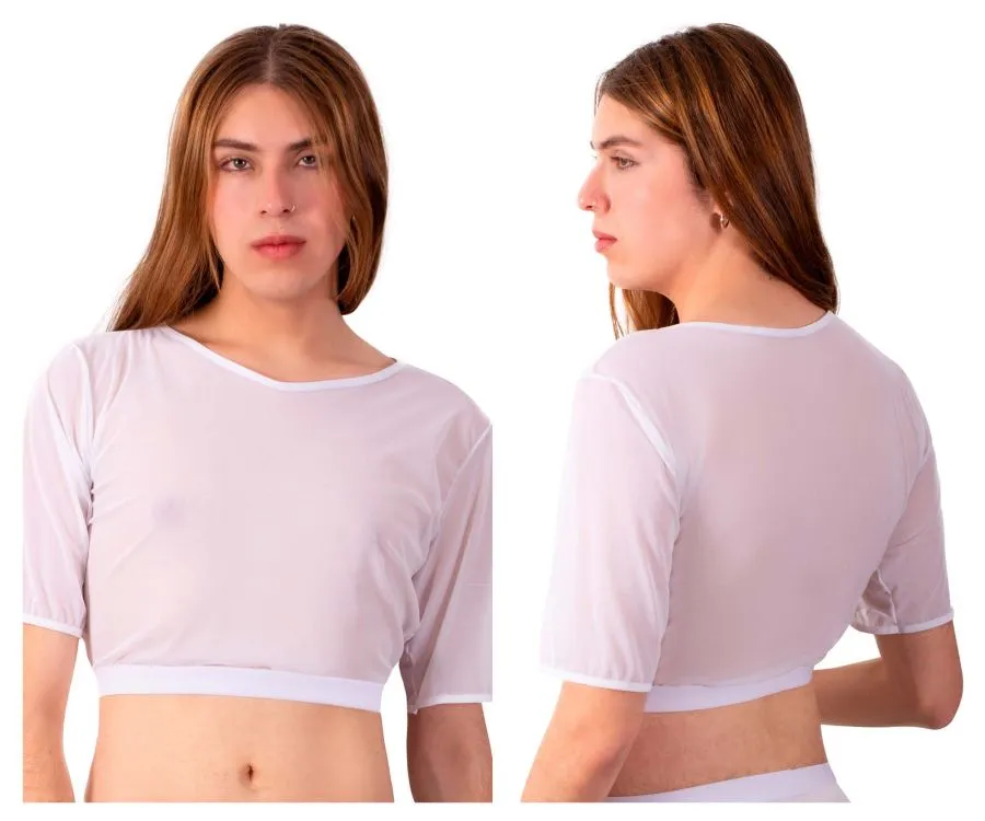 JCSTK - PLURAL PL009 Non-binary Underwear Crop Top White