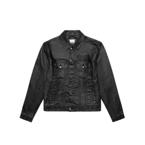 Ksubi Mens Classic 999 Black Wax Jacket