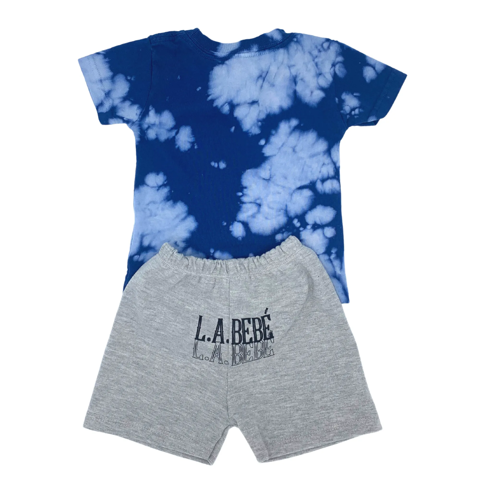 L.A. BEB blue tie dye tee