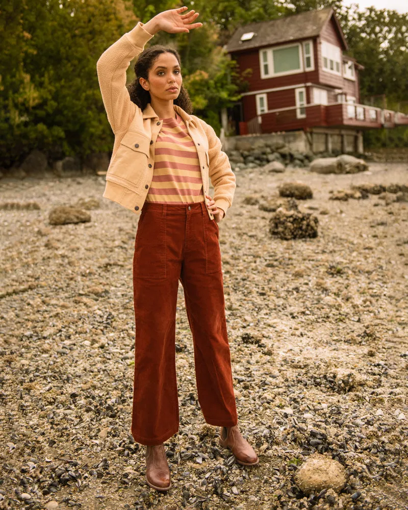 Organic Corduroy Wide Leg Pant