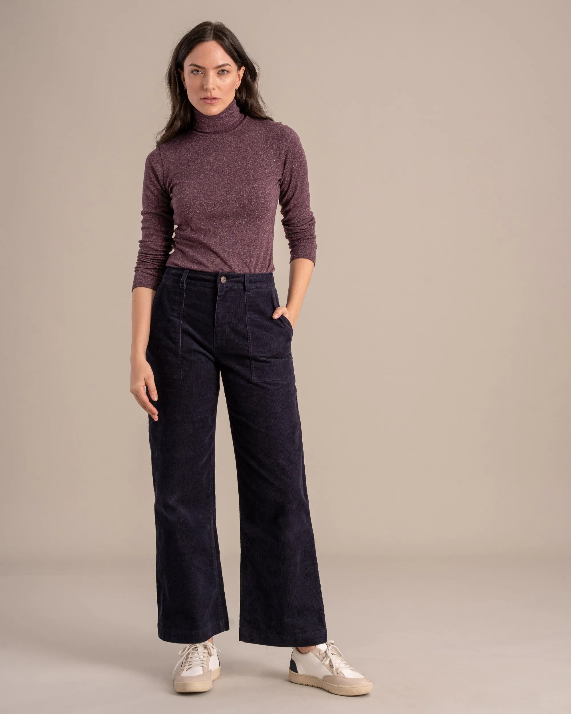 Organic Corduroy Wide Leg Pant