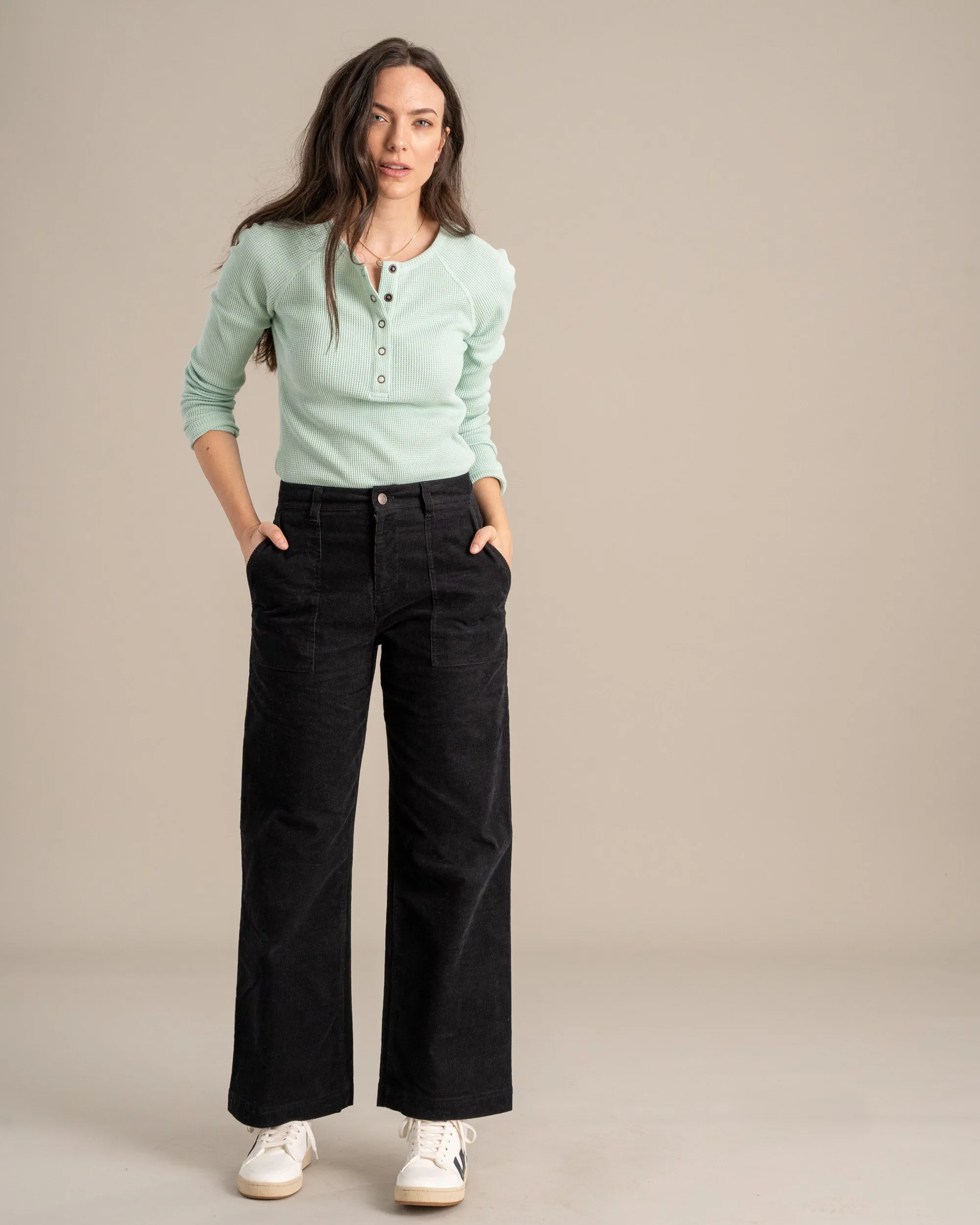 Organic Corduroy Wide Leg Pant