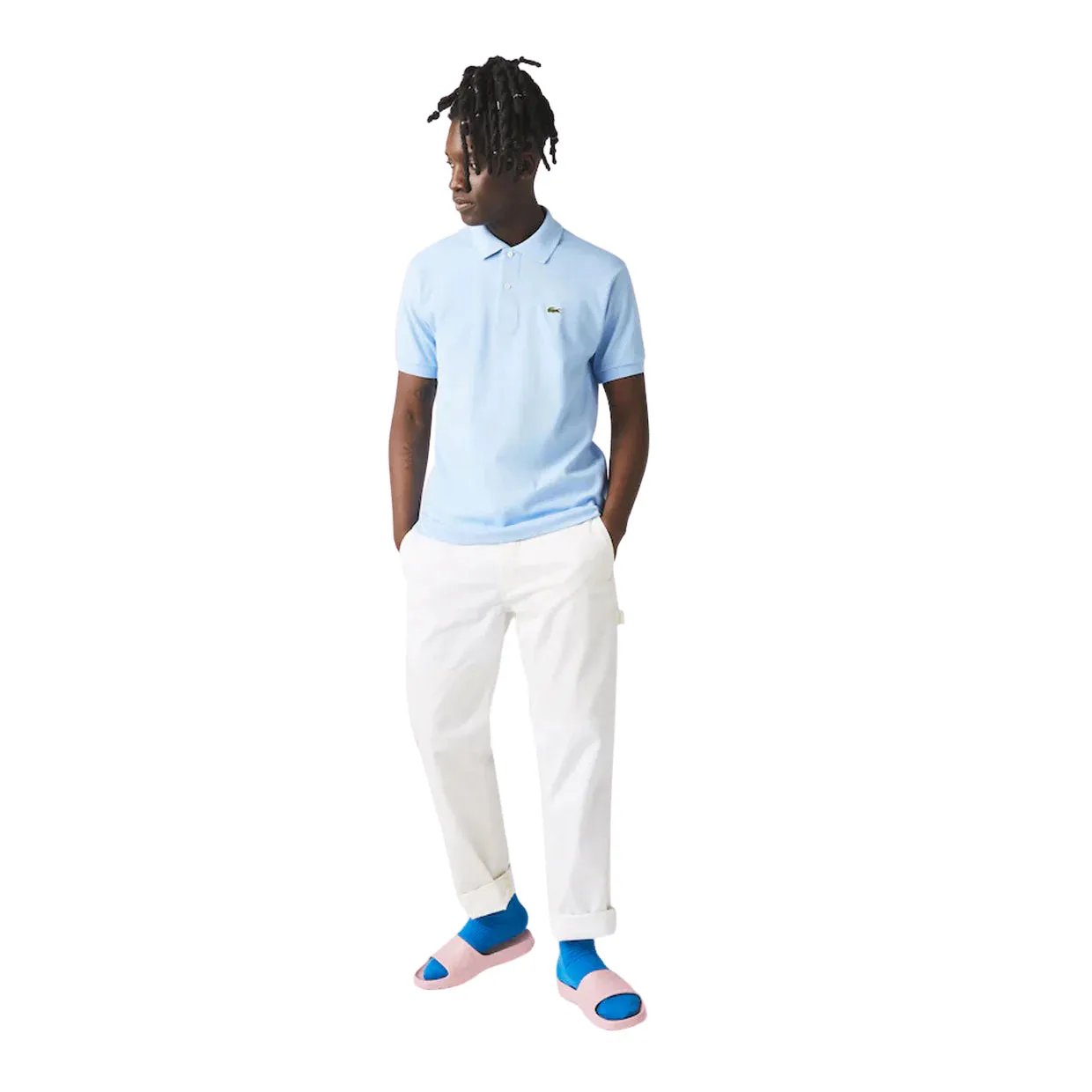 Polo Uomo Lacoste Classic Fit Celeste (HBP)