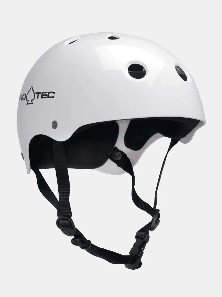 Protec Classic Skate Helmet - Gloss White