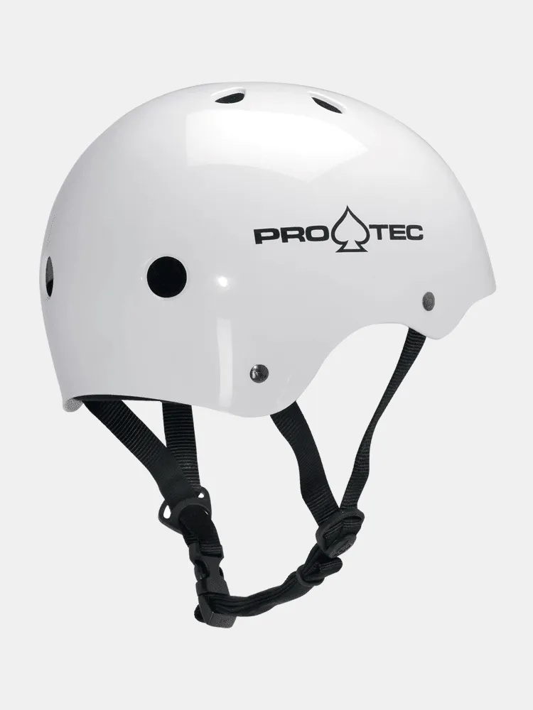 Protec Classic Skate Helmet - Gloss White