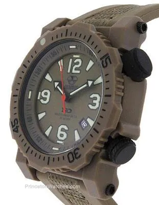 Reactor Titan Flat Dark Earth - Nitromid Polymer Case - Nylon / Silicone Band