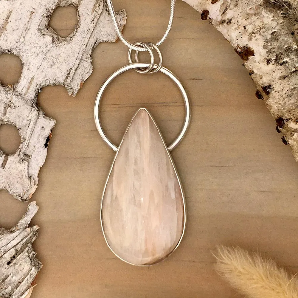 Scolecite Pendant Necklace