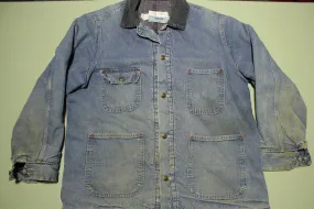 Sears Work Leisure Vintage 70's 80's Blanket Lined Denim Chore Jean Jacket