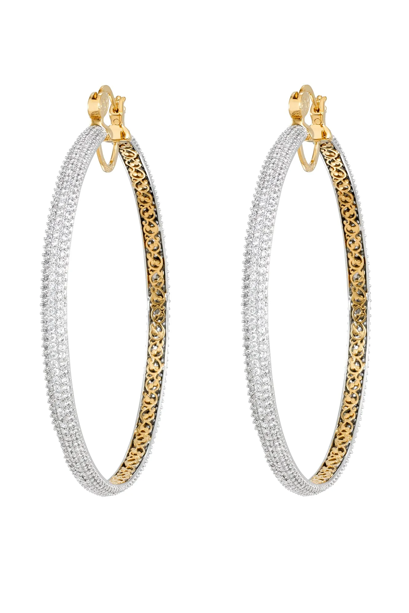 Sister Love Icy Diamond Queen Hoops