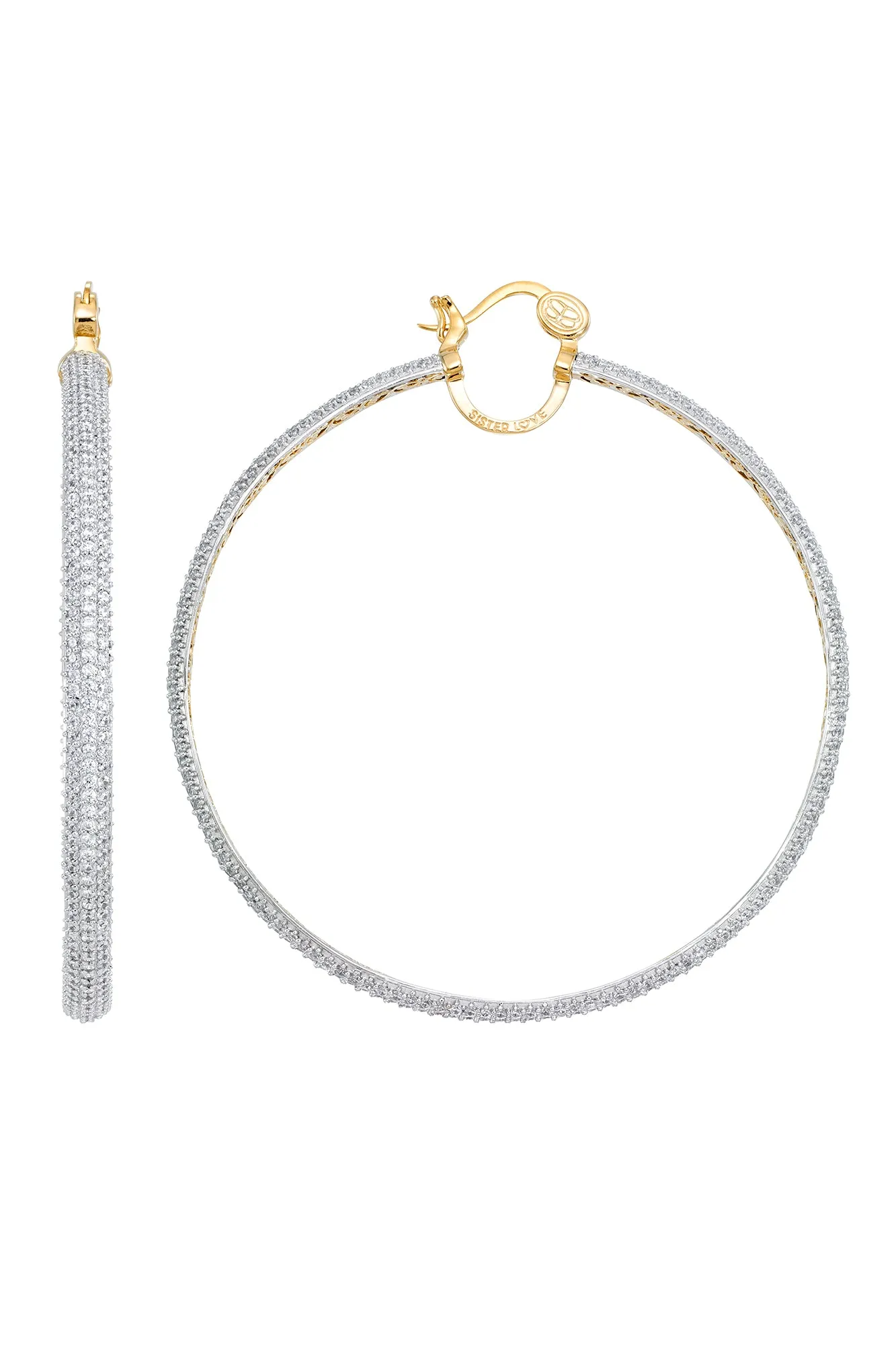 Sister Love Icy Diamond Queen Hoops